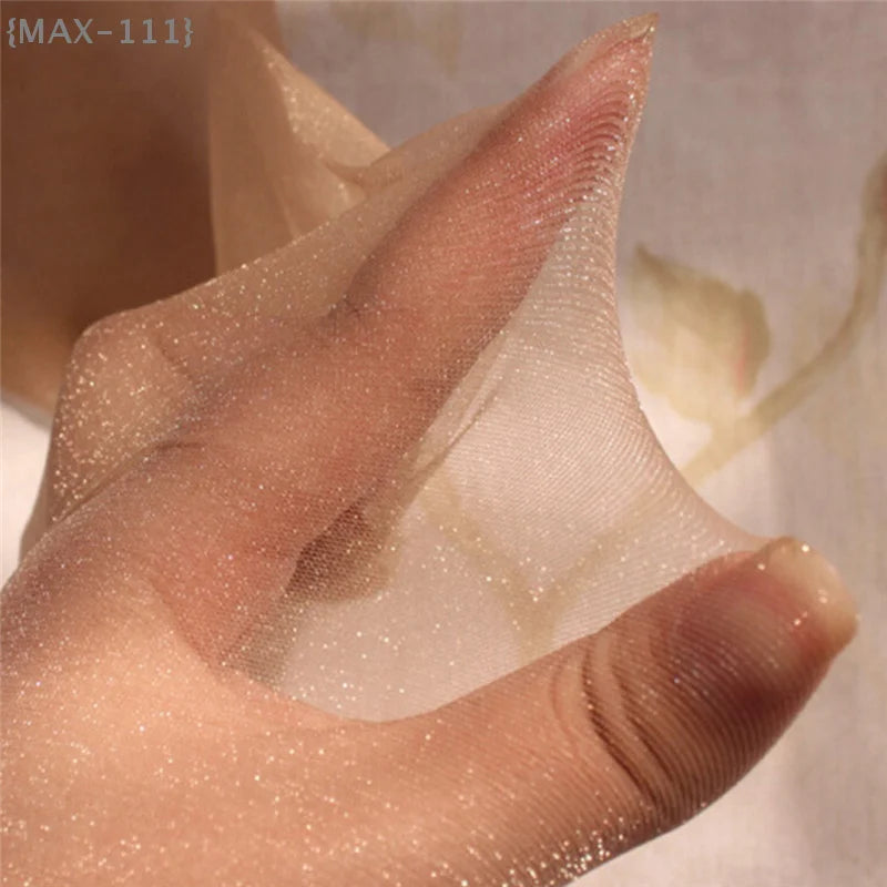【F2-MAX-111】Shiny Glitter Seamless Pantyhose - Thin Nylon Tights for Lady, Sexy Stockings