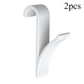 Kitchen Bathroom Hanger Clips Storage Racks White Clear Hanger Heated Towel Radiator Rail Clothes Scarf Hanger Hooks Holder