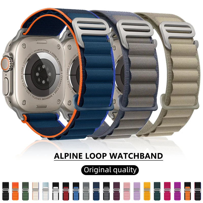 Alpine Strap For Apple Watch Band Ultra 2 3 Watchband 45mm 49mm 42mm 46mm 44mm 41mm 40mm Bracelet Iwatch Series 11 9 8 7 6 SE 10