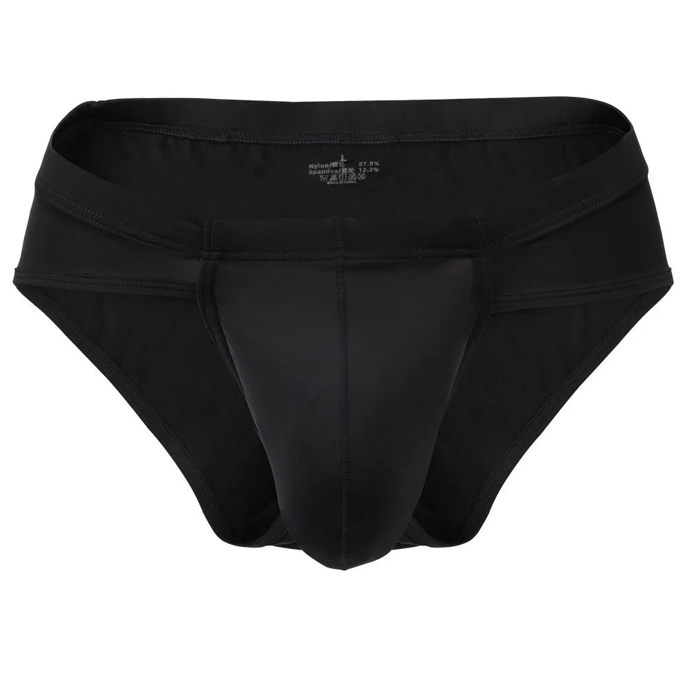 【GWH_22】Men's Underwear Large Pouch Ice Silk underwear Sexy Thin Breathable Underpants