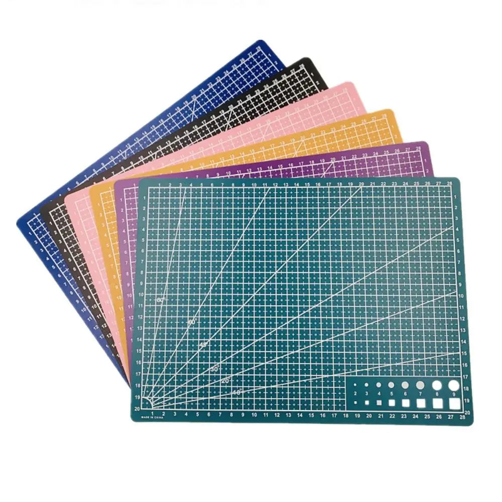 PVC A3 A4 A5 PVC Cutting Mat Cutting Board Workbench Patchwork Sewing Manual DIY Engraving Double-side Pad Leather Craft Tool