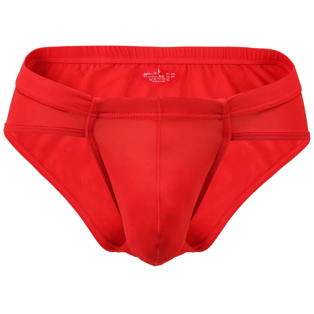 【GWH_22】Men's Underwear Large Pouch Ice Silk underwear Sexy Thin Breathable Underpants