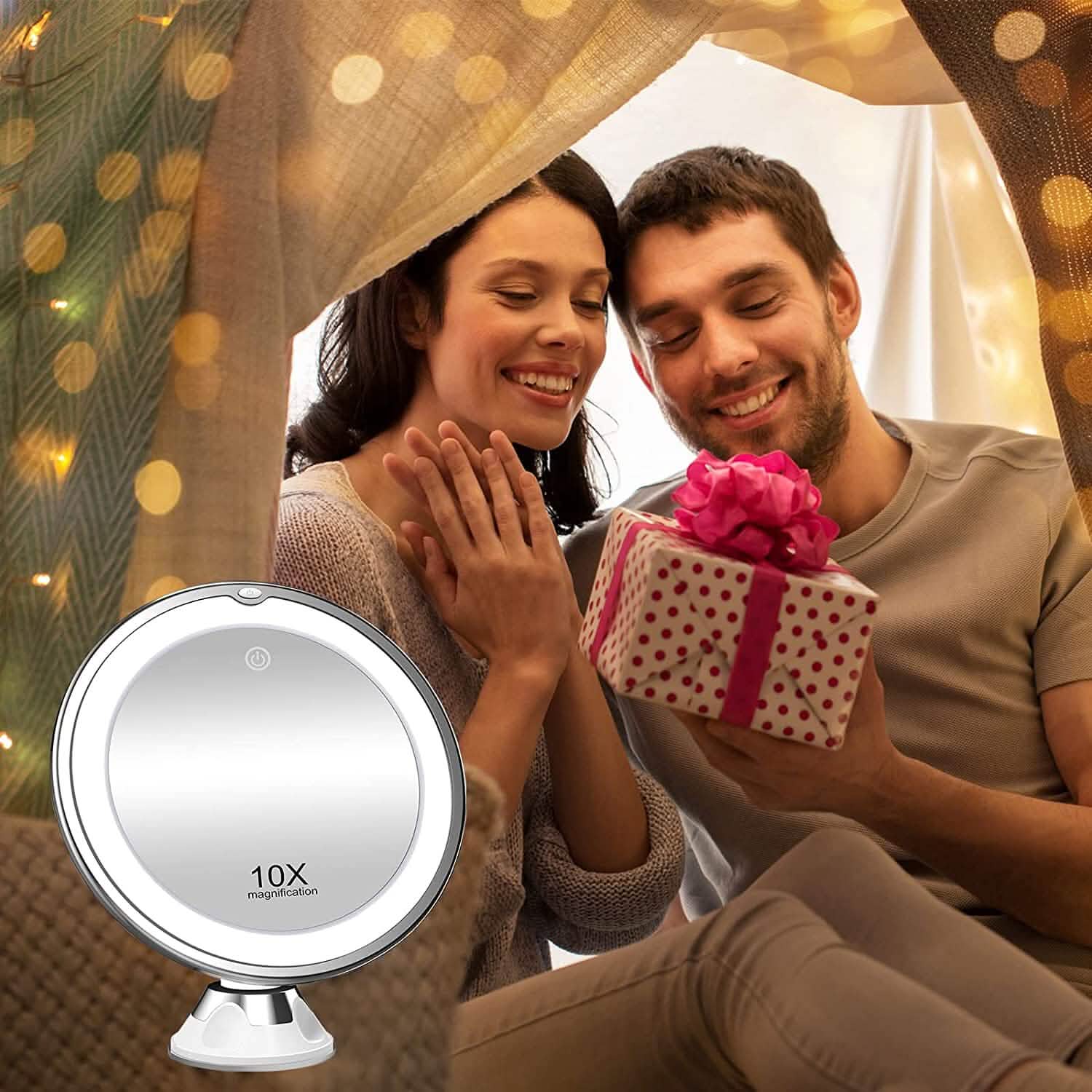 10X Magnifying Makeup Mirror with Lights