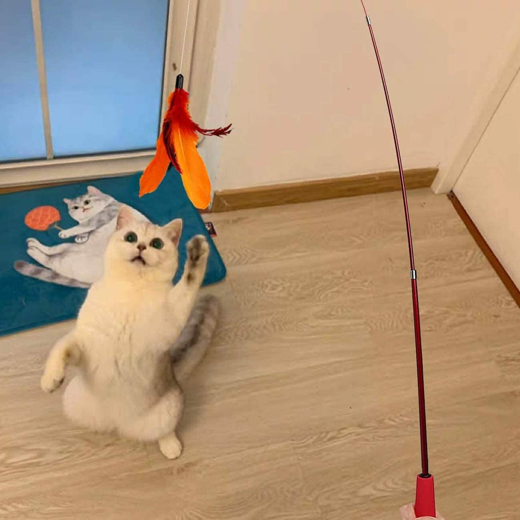 11-Pack: Interactive Cat Toy Wand