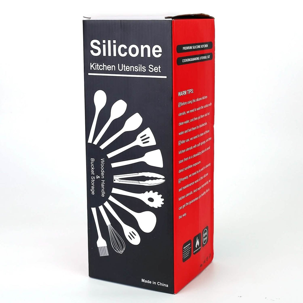 11-Piece: Silicone Cooking Utensil Set