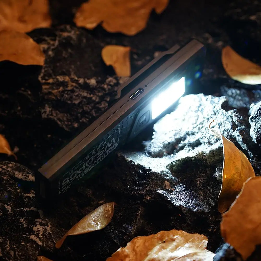 Outdoor COB LED Flashlight 650Lm Portable Mini Pocket Torch Magnetic Work Light with 7 Lighting Modes