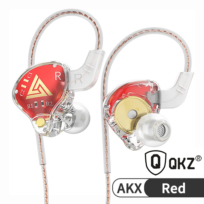 3.5MM Headset Music Earbuds In Ear With Mic Original QKZ AK6 Copper Driver HiFi Wired Earphone Race Sport Headphone Bass Stereo