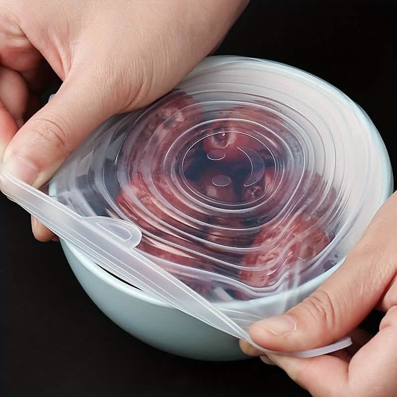 6-Pack: Reusable Silicone Stretch Lids