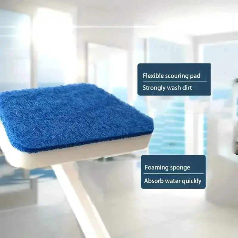 7-Piece Set: Detachable Cleaning Brush with 7 Sponges for Bathtub, Tile, Floor & Window