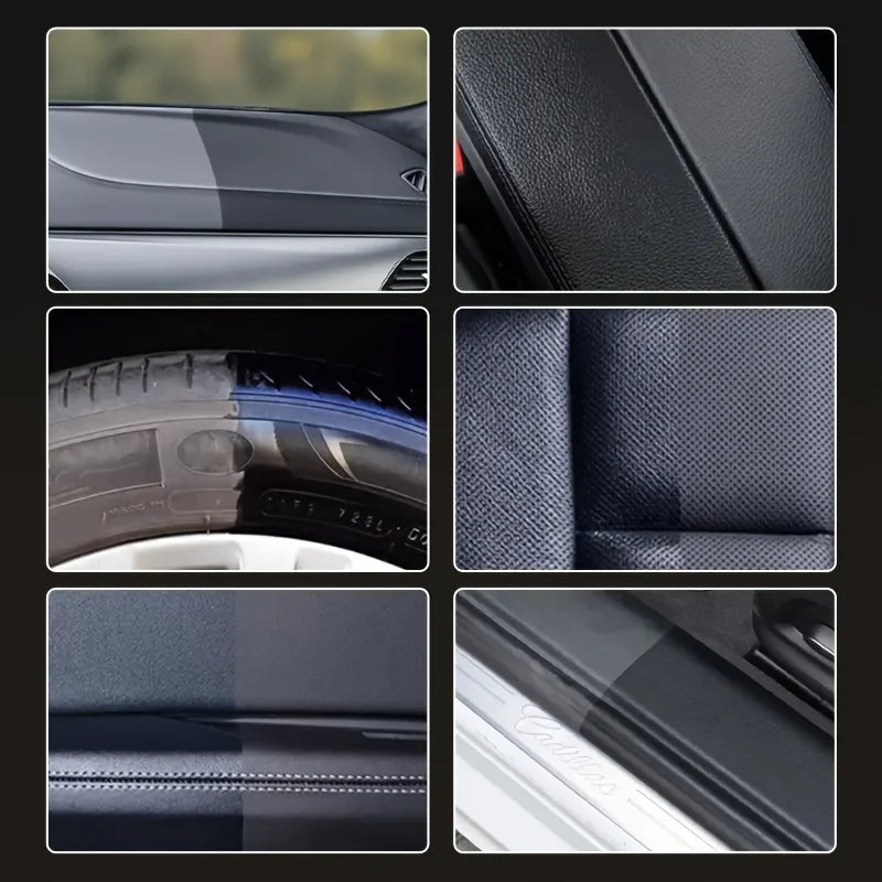 1 Piece 100g Car Plastic Repair Agent Recovery Black Luster Car Interior Leather and Panel Update Wax Coating Car Polishing and Repair Coating Cleaning Rejuvenation Repair Wax