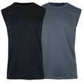 2-Pack: Men's Moisture Wicking Wrinkle Free Tagless Peformance Tops