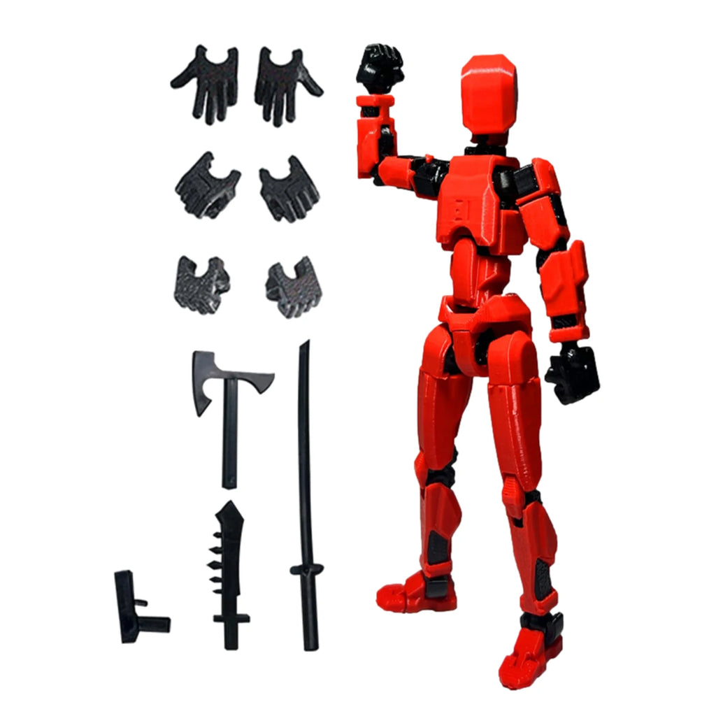 Action Doll Titan Multi Joint Mobile Transformation Robot Handheld T13 Action Doll Character and Dog Shaped Toy Children's Gift