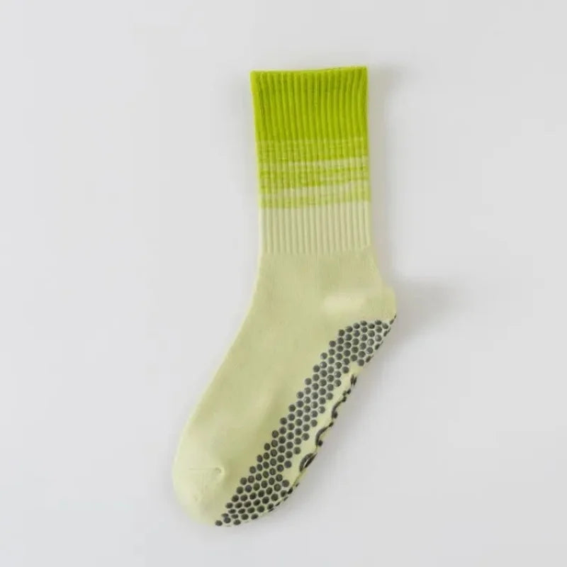 Dreamlikelin 1 Pair Women's Mid-Calf Yoga Socks, Professional Fitness & Pilates Socks Silicone Anti-Slip Grip Breathable Socks