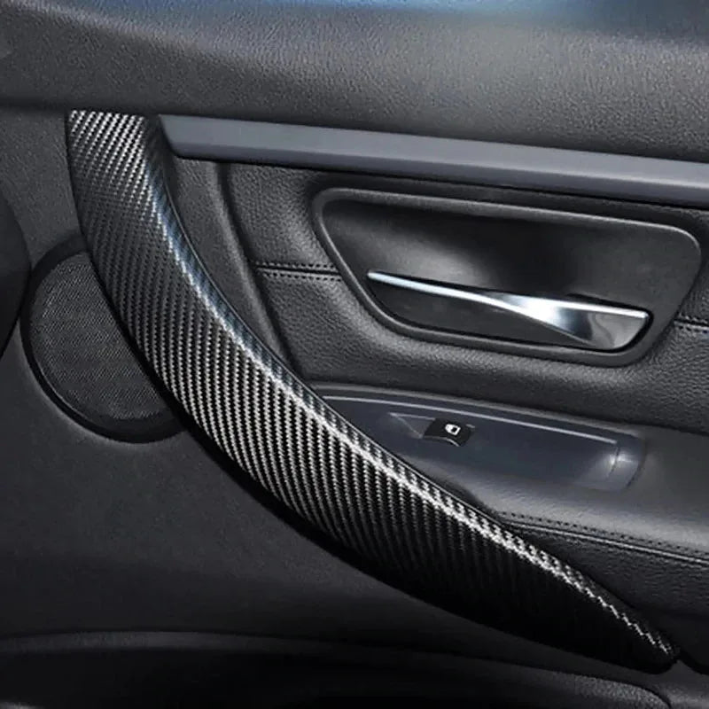 1-5m Nano Carbon Fiber Car Tape Sticker Door Mirror Protector Strip Waterproof Adhesive Protective Film DIY Accessory