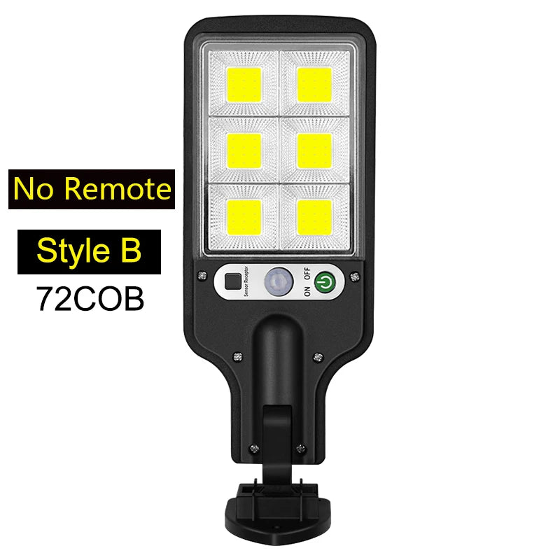 Powerful LED Solar Outdoor Courtyard Wall Lamp Rechargeable Induction Solar Garden Light Terrace Garage Door Street Lighting