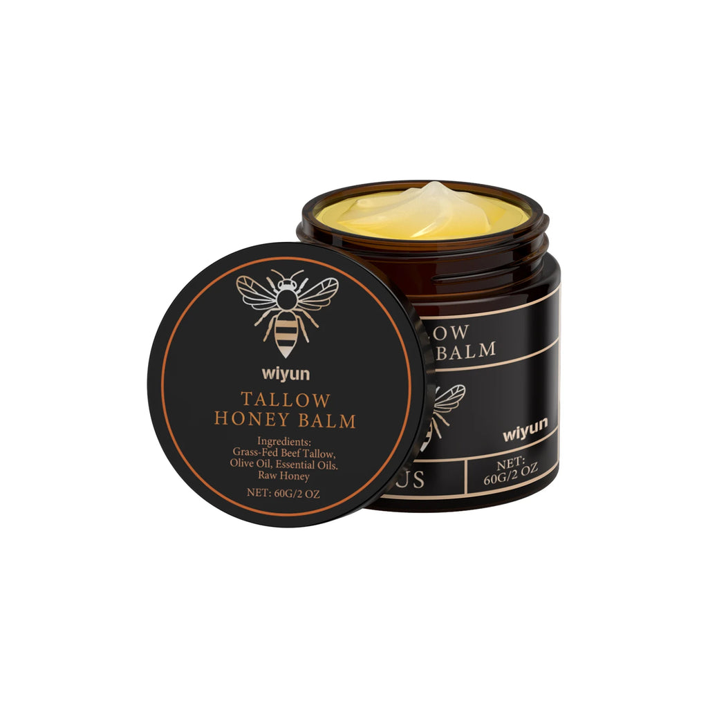 Tallow Honey Balm Glowing Hydrating Skin Enhacne Elasticity Improve Dullness Fade Fine Lines Firming Face Body Moisturize Cream