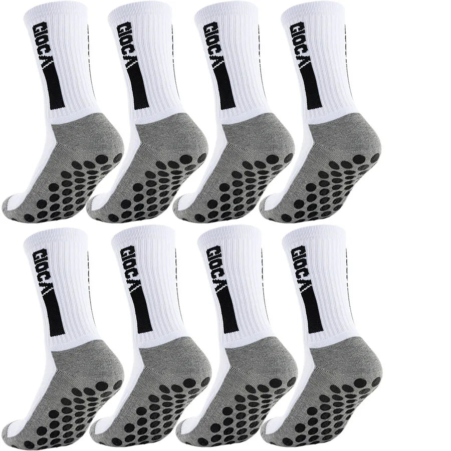 1/5/8/10pairs men women unisex non slip grip soccer rugby socks towel bottom breathable shockproof athletic exercise