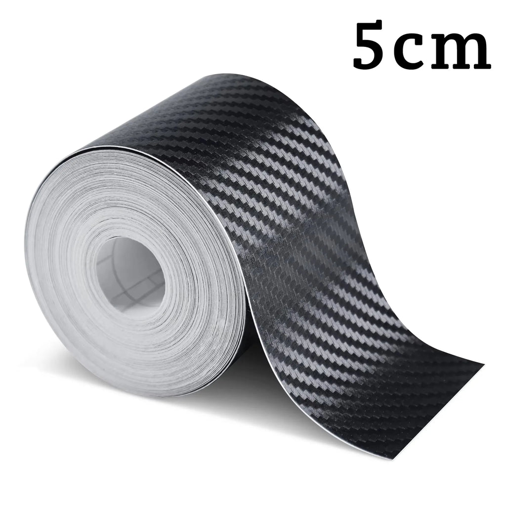 1-5m Nano Carbon Fiber Car Tape Sticker Door Mirror Protector Strip Waterproof Adhesive Protective Film DIY Accessory