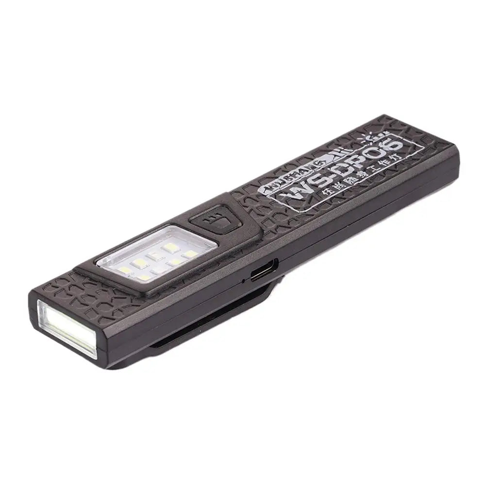 Outdoor COB LED Flashlight 650Lm Portable Mini Pocket Torch Magnetic Work Light with 7 Lighting Modes