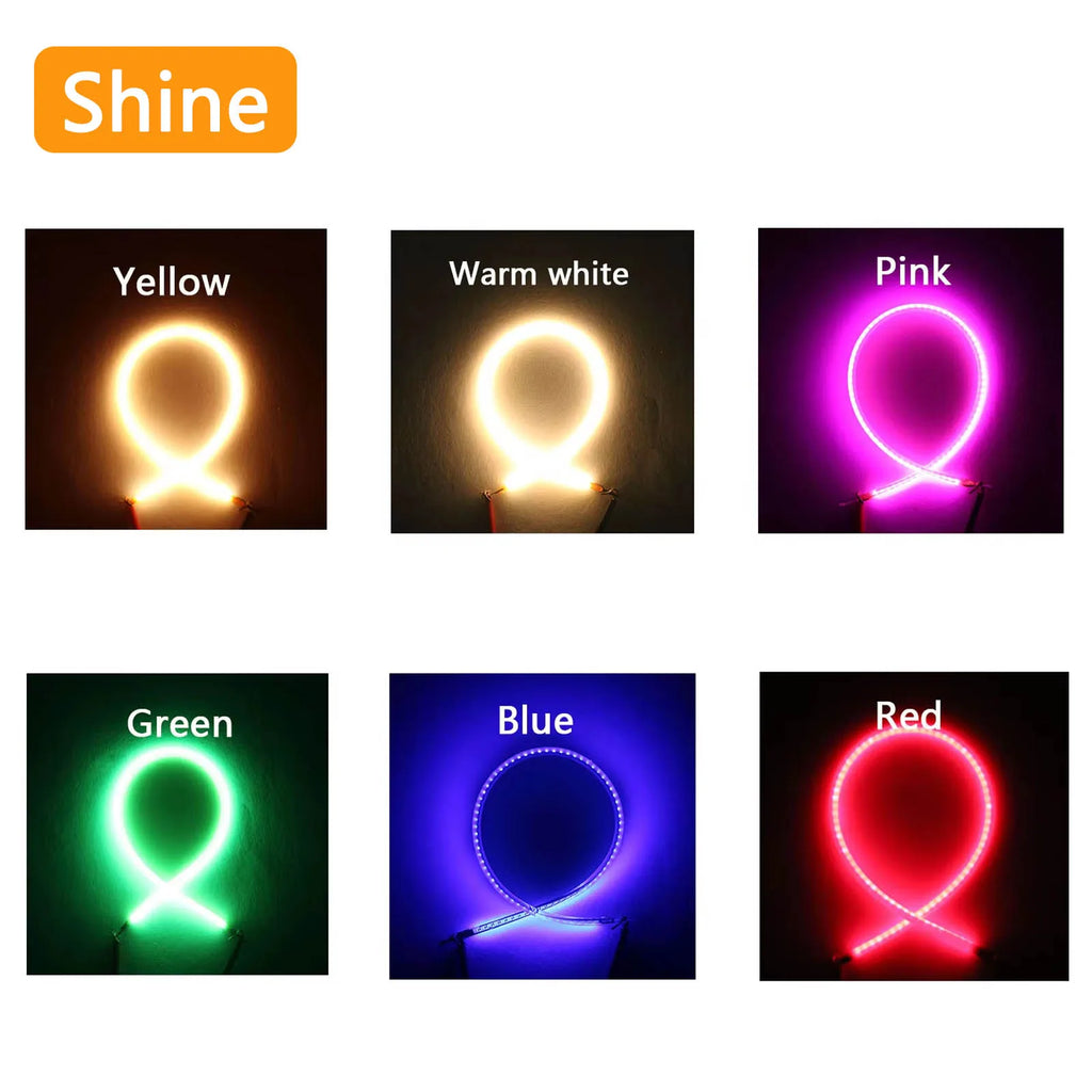 100pcs LED Filament Lamp Parts DC3V 145mm Warm Retro Edison Bulb LED Diodes Flexible Filament For Christmas Decorative Lamp