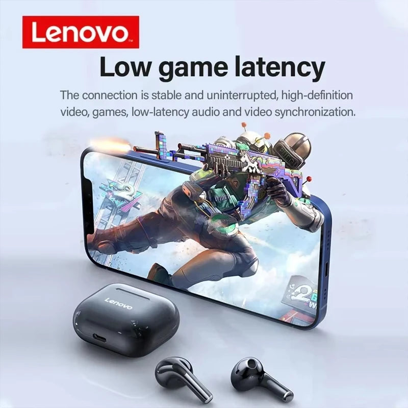 NEW Lenovo LP40 Pro TWS Bluetooth 5.3 Quick Connect Earphones  Ergonomic  Design  Headphones Powerful Transmission Speed Headset