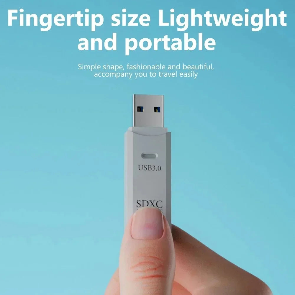 NNBILI 1-2pcs Card Reader USB3.0/2.0 To SD TF Memory Adapter High Speed TF Memory 2 IN 1 Card Reader For PC Laptop Accessories