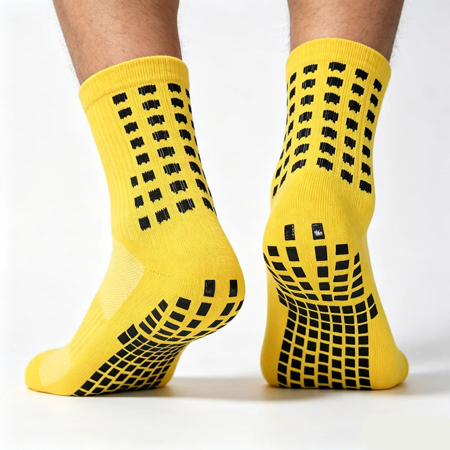 3/6/10pairs unisex non slip grip cycling running non slip grip socks towel bottom breathable shockproof athletic exercise