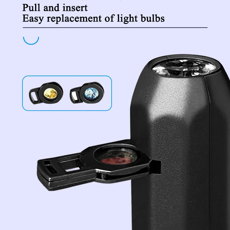 Halloween Projector USB 360 Degree Rotating LED Skull Projector Lamp Cristmas Decoration for Bedroom Ceiling Room Wall Decor