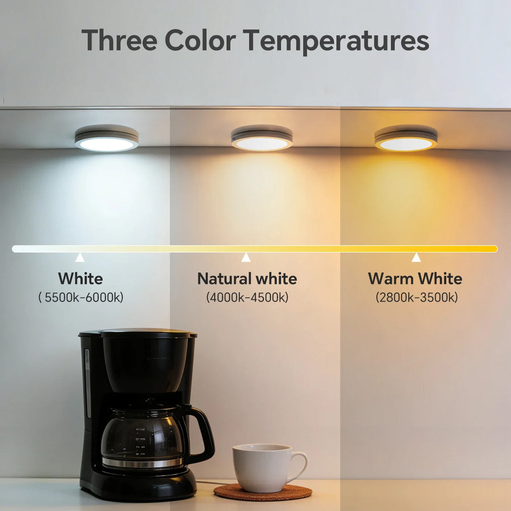 Mini LED Night Light 5V Round LED Puck Lights USB Powered Bambulab Lamp Parts Bedside Table Lamp Lighting Kit