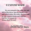 Elegant Off Shoulder Bridal Gown Flower Decor Fitted Dreamy Wedding Dress With High Slit and Train For Bride Customized