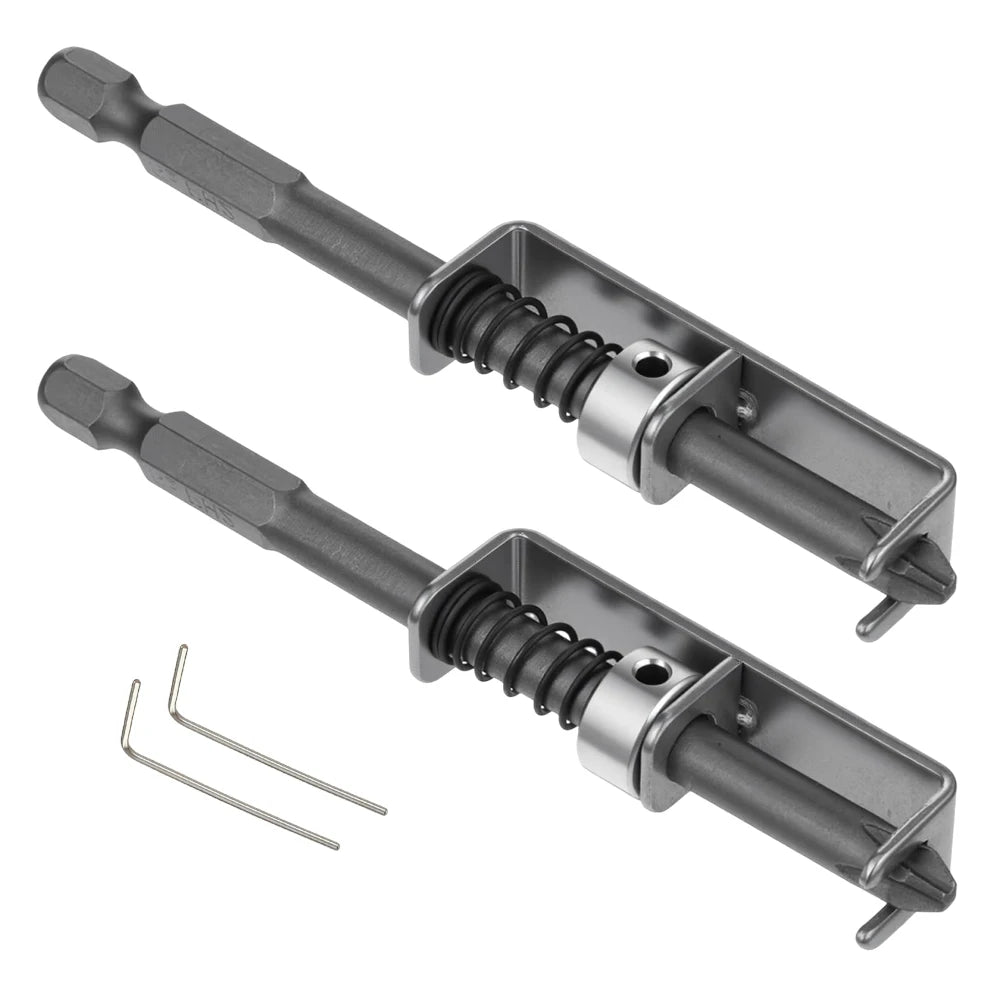 Spring-loaded screw holder drill bit anti-drop screwdriver bit fixing clamp set, suitable for electricians and home DIY repairs.