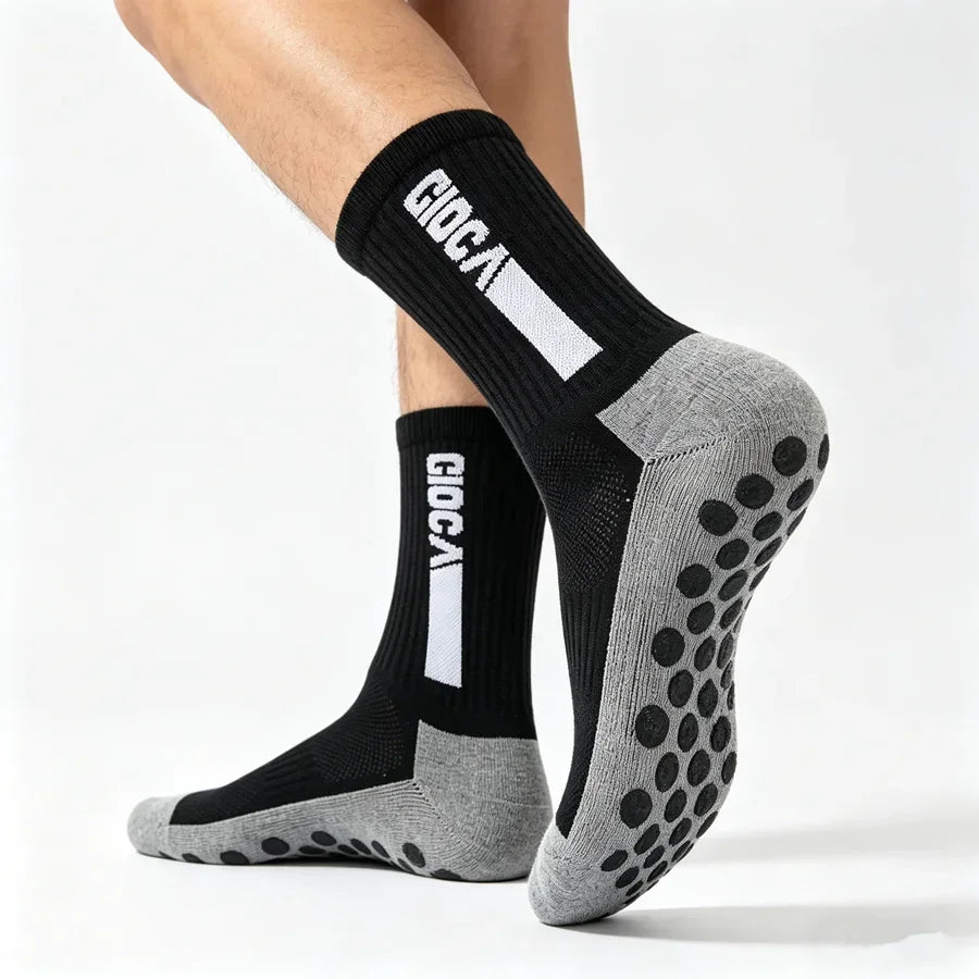 1/5/8/10pairs men women unisex non slip grip soccer rugby socks towel bottom breathable shockproof athletic exercise