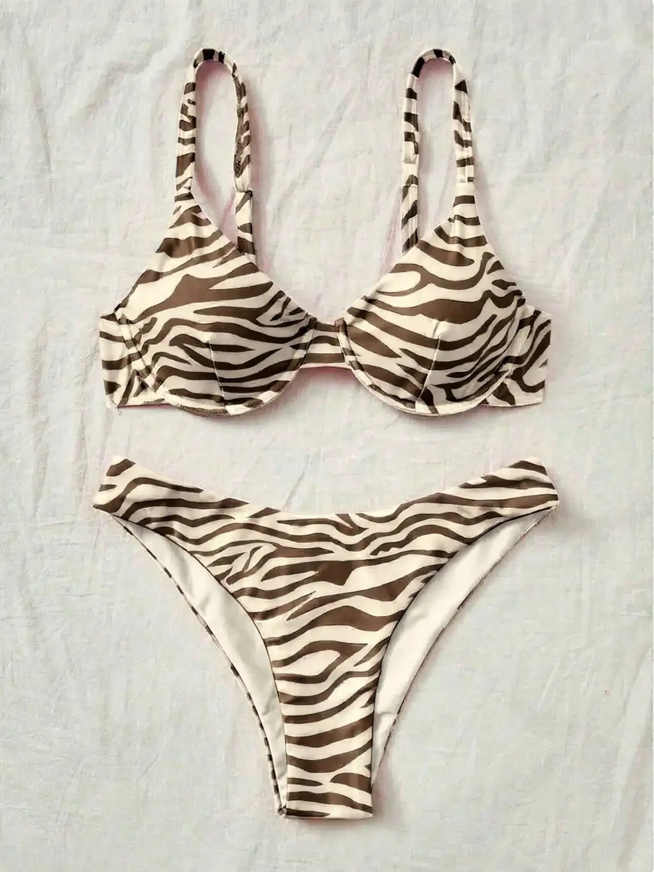New summer vacation leopard print bikini set, summer vacation beach swimming bikini setovs