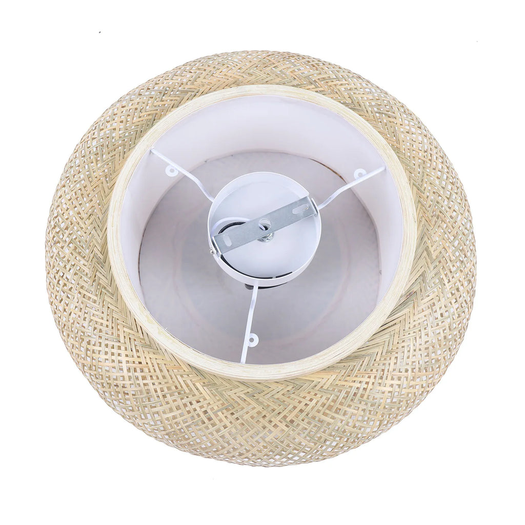50cm LED Bamboo Woven Ceiling Light 110V E26 Bulb Not Included