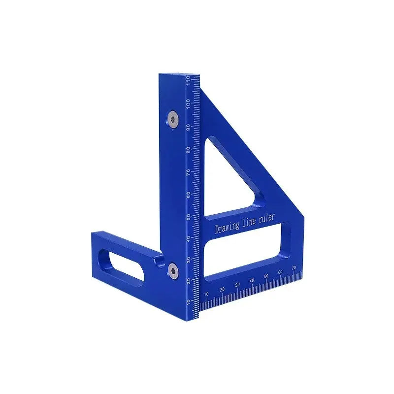 Carpenter Square -Woodworking Square Protractor Aluminum/Plastic Ruler 3D Multi Angle 45/90 Degree Layout Measuring Ruler
