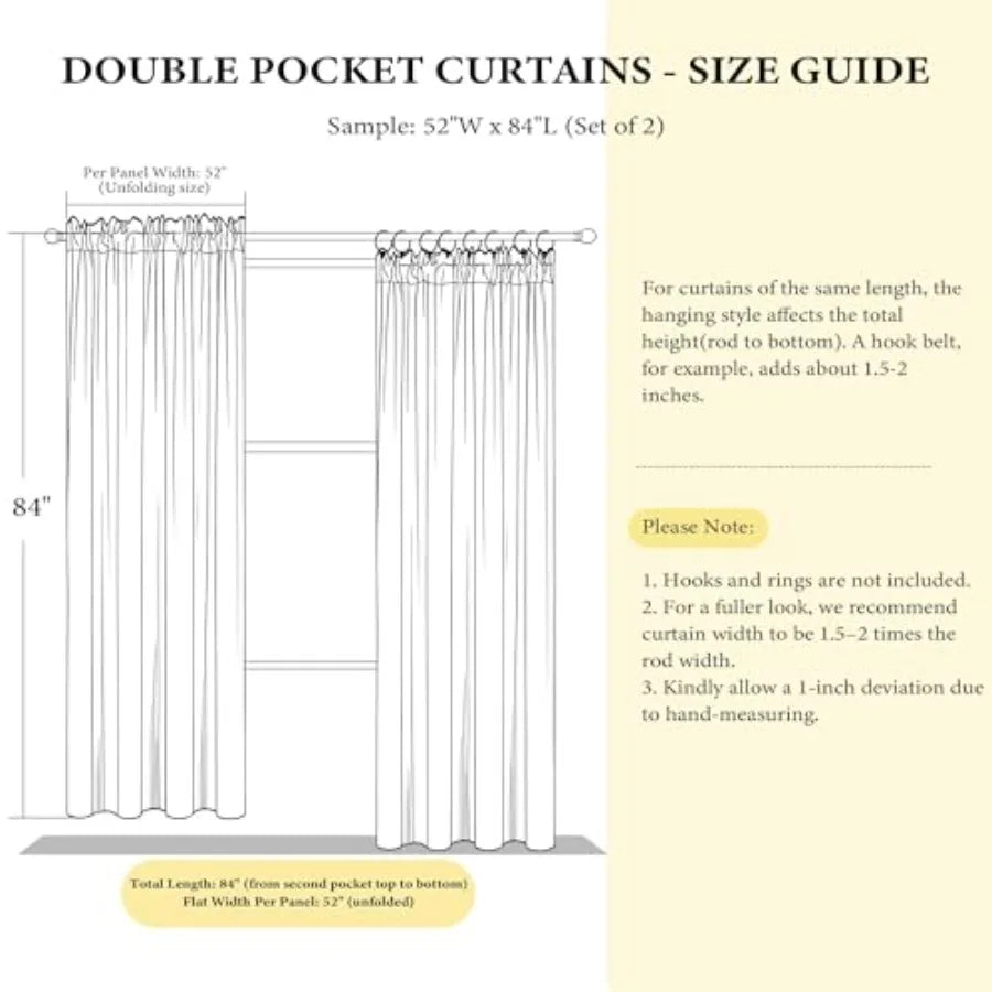 Stone Blue Room Darkening Curtains for Girls' Bedroom 2 Panels, 5inch Wide x 96inch Long,Light Blue Thermal Insulated Drapes fo