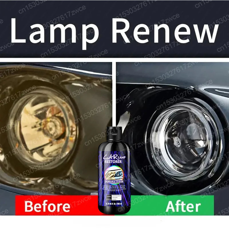Car Headlight Polishing Agent Scratch Remover Repair Fluid Headlight Renewal Polish And Maintenance Liquid Kit Auto Accessories