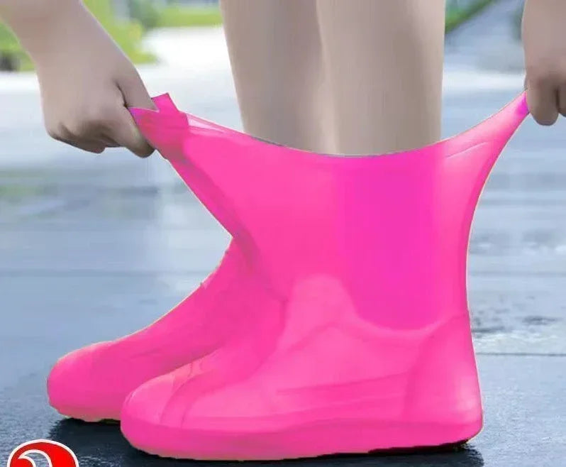 Reusable Waterproof Rain Shoe Covers Non-Slip Overshoes for Men & Women Outdoor Fishing Commute & Household Use Home Garden