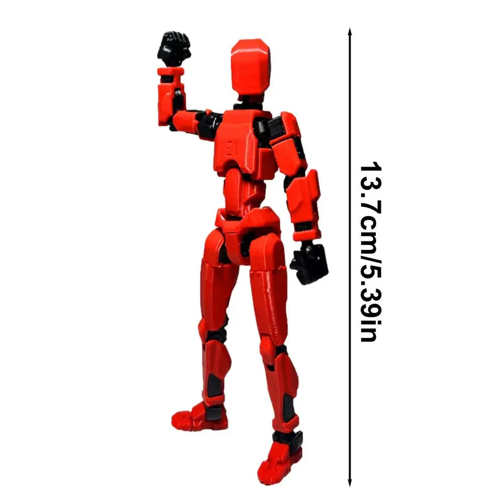 Action Doll Titan Multi Joint Mobile Transformation Robot Handheld T13 Action Doll Character and Dog Shaped Toy Children's Gift