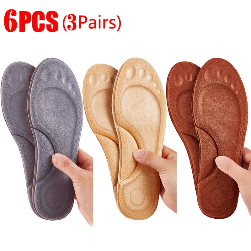 Ultra-Soft Latex Insoles – 4D Arch Support & Cushioning for Running & Walking Shoes
