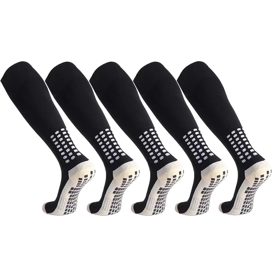 1/5/10pairs Unisex Non Slip Sport Socks For Football Basketball Baseball Rugby Soccer Training
