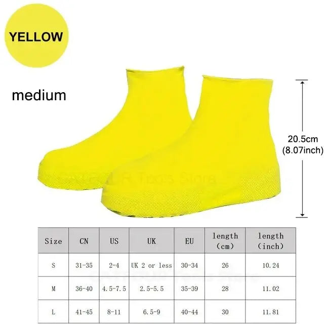 Reusable Waterproof Rain Shoe Covers Non-Slip Overshoes for Men & Women Outdoor Fishing Commute & Household Use Home Garden