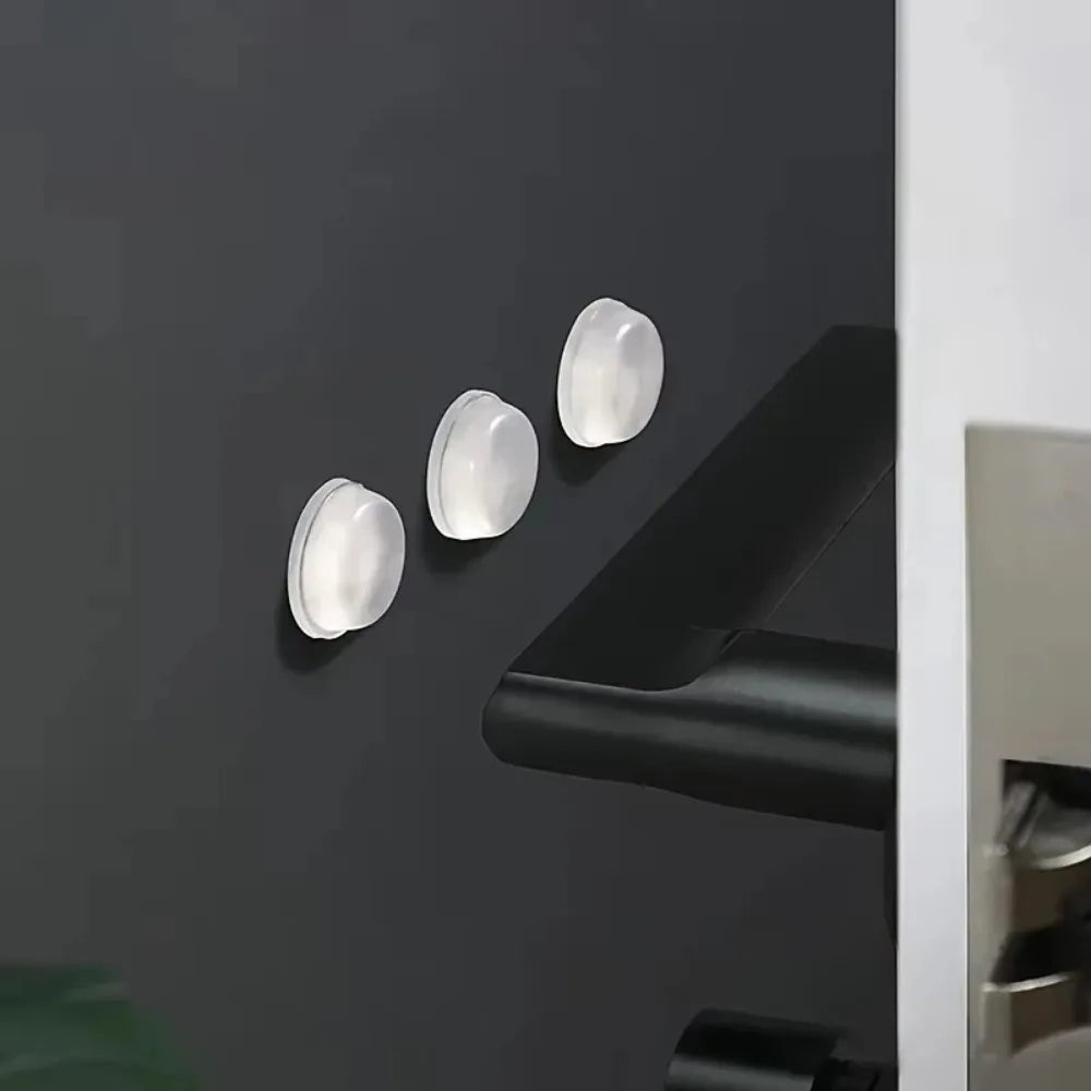 100Pcs Self Adhesive Door Stopper Rubber Damper Buffer Cabinet Bumpers Silicone Furniture Pads Cushion Protective Pads 6x2mm