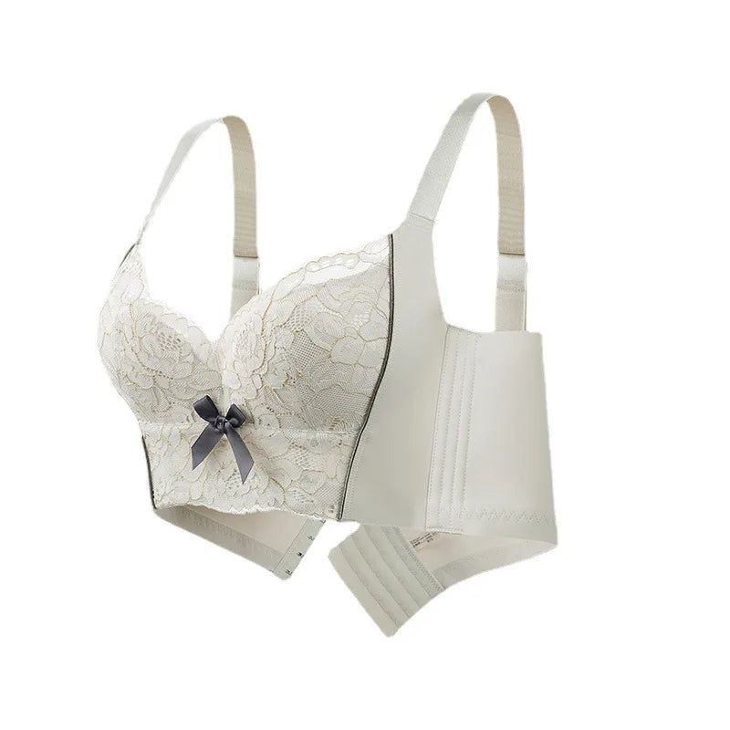 Women Bra Thin Underwire Push Up Large Size Adjustable Underwear Breast Receiving Minimizer Bra 75 80 85 90 B C D E