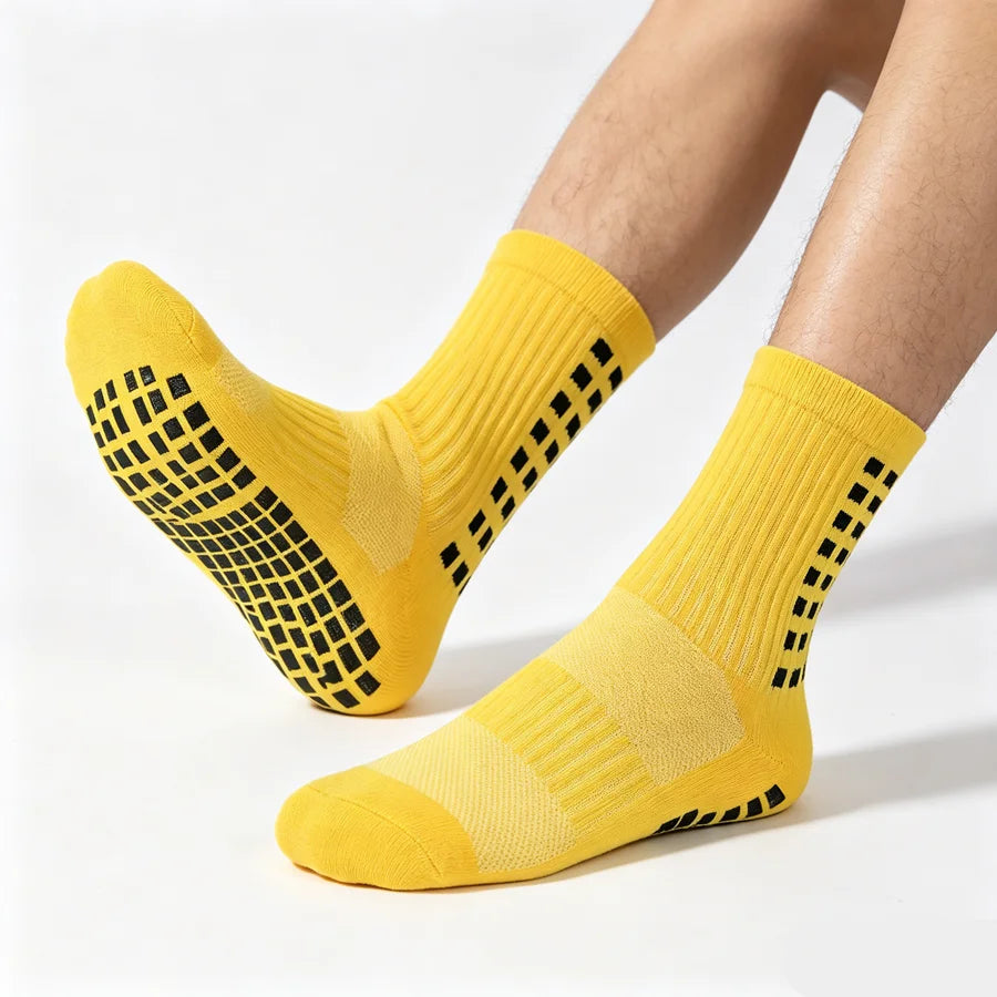 3/6/10pairs unisex non slip grip cycling running non slip grip socks towel bottom breathable shockproof athletic exercise