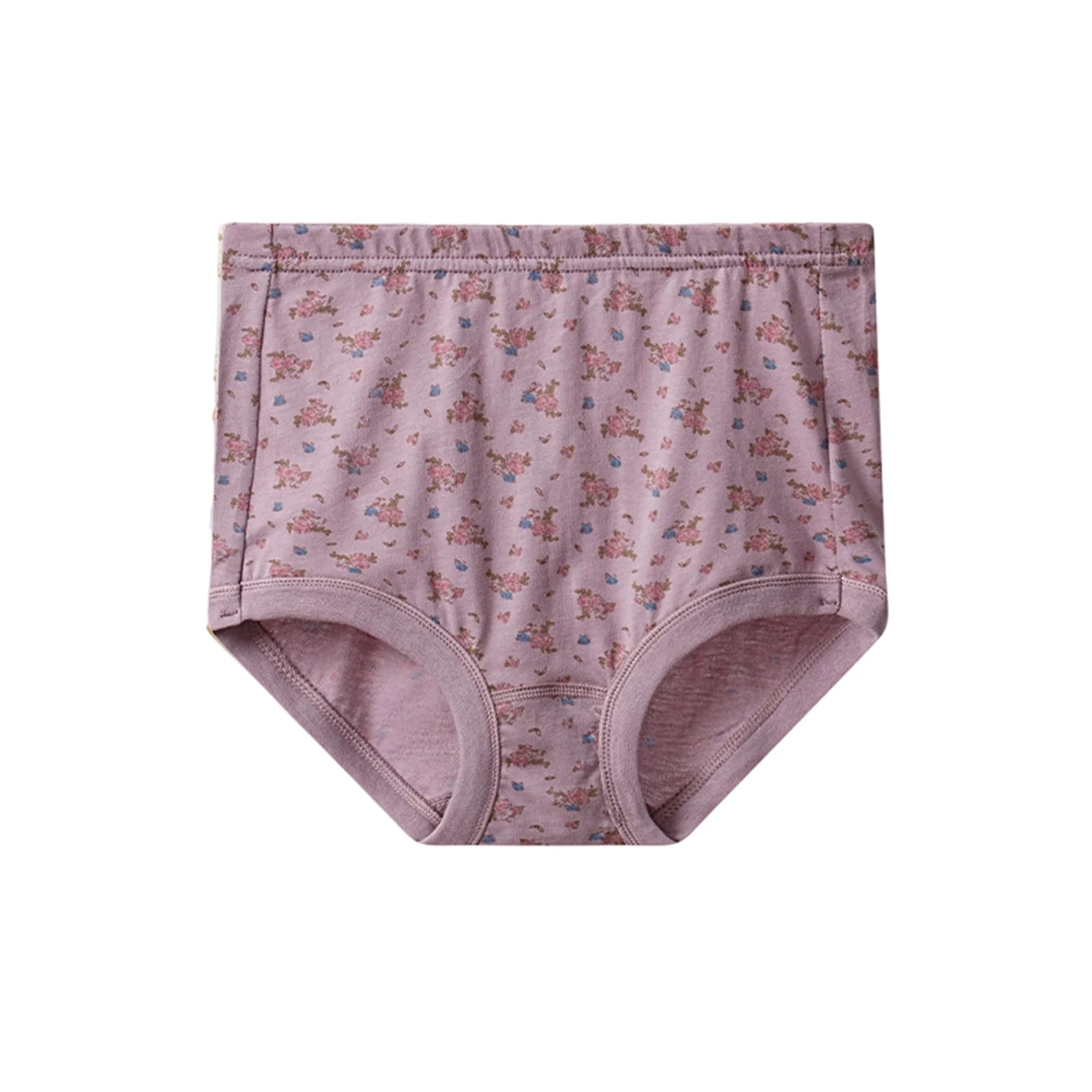 Floral Printed Women's Underwear High Waist Plus Size Ladies Briefs Breathable Thin Soft Daily Wear Comfortable Female Panties