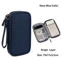 Electronics Wire-winding Storage Bag Waterproof Carrying Accessories Pouch Travel Bag Universal Cable Organizer Electronics Bag