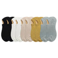 10 Pairs Summer Men's Socks Soft Breathable Cotton With Soft Silicone Anti-slip Coating Invisible Socks Casual Boat Socks