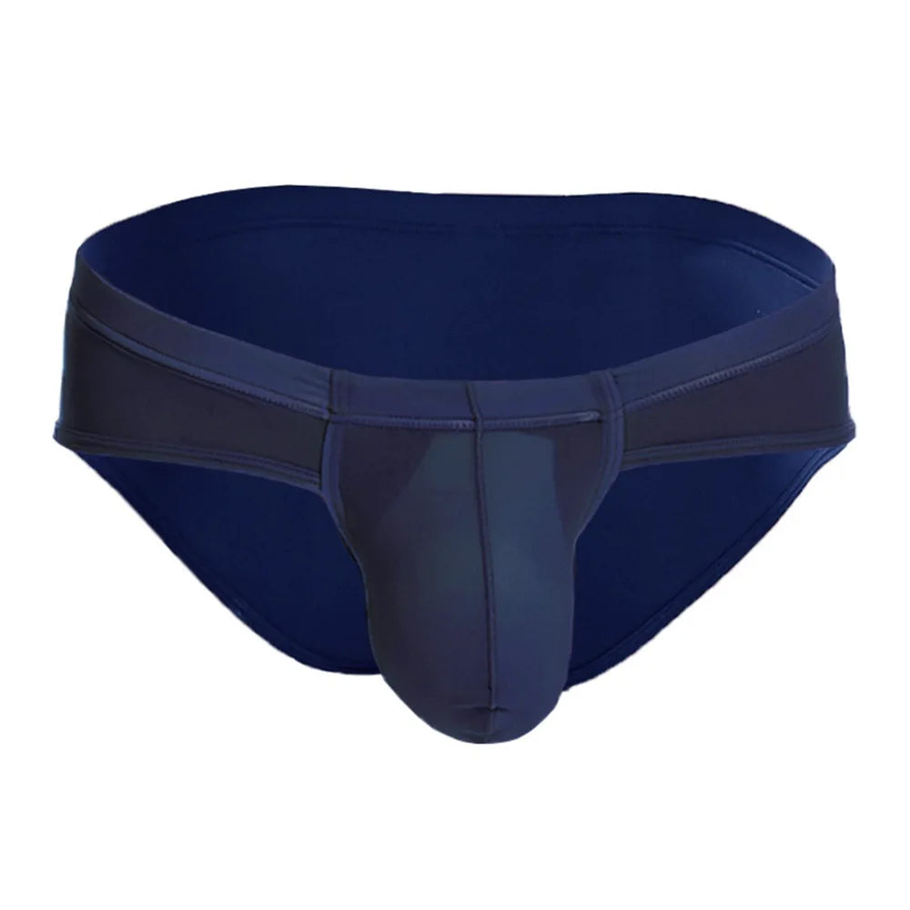 【GWH_22】Men's Underwear Large Pouch Ice Silk underwear Sexy Thin Breathable Underpants