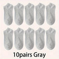 5/10-Pack Unisex Comfort-Fit Ankle Socks For All, Breathable & Lightweight - Ideal For Sports & Daily Wear